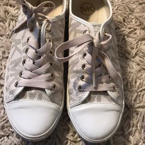 Michael Kors white logo sneakers
